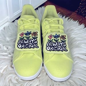 NWT Adidas Stan Smith Always Original GX8553 sz 9 Pulse Yellow/Cloud White